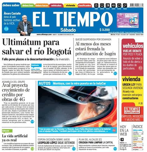 el tiempo de bogota noticias